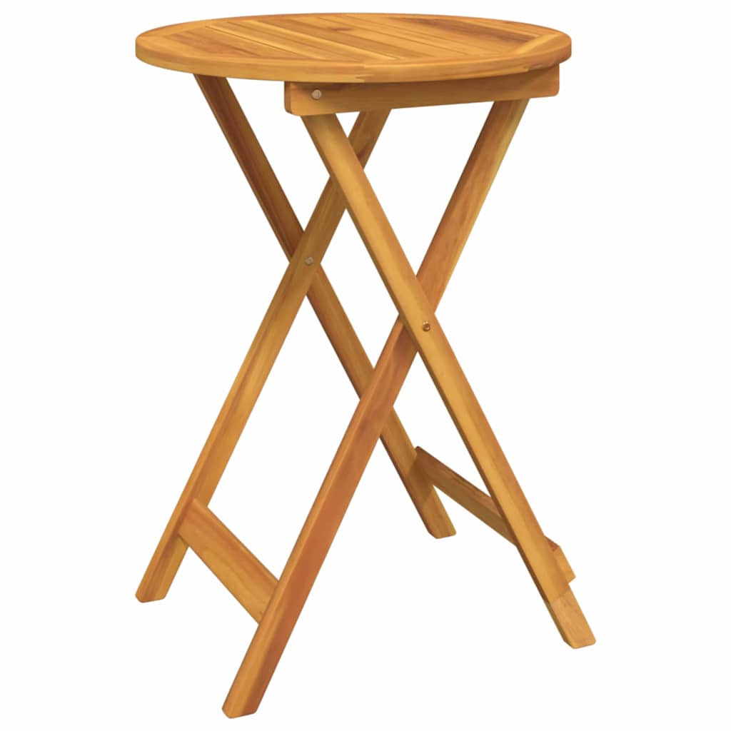 Tuin Bistro Set 3 pcs Bruin Massief Acaciahout is nu te koop bij PeponiXL, paradijselijk wonen!