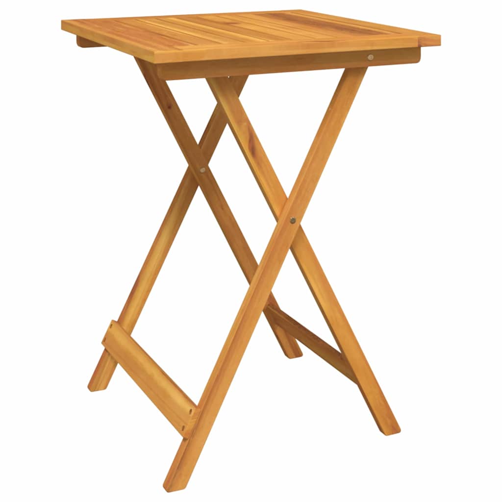 Tuin Bistro Set 3 pcs Bruin Massief Acaciahout is nu te koop bij PeponiXL, paradijselijk wonen!