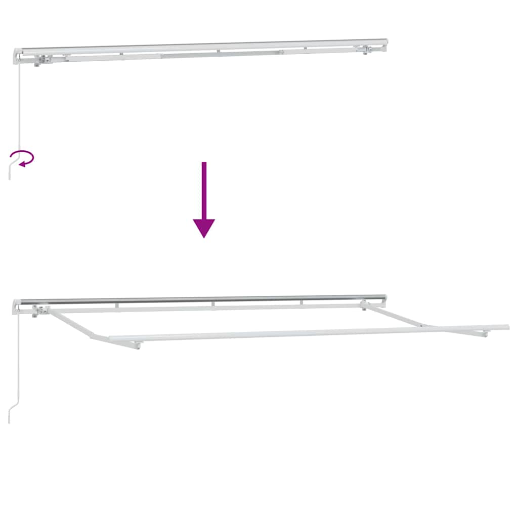 Zijde Frame Wit 4 x 2 m Metaal is nu te koop bij PeponiXL, paradijselijk wonen!