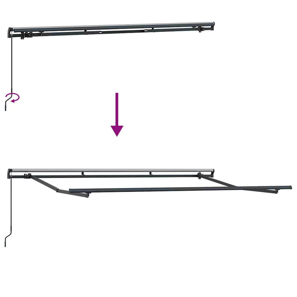 Zijde Frame Antraciet 3,5 x 2 m Metaal is nu te koop bij PeponiXL, paradijselijk wonen!