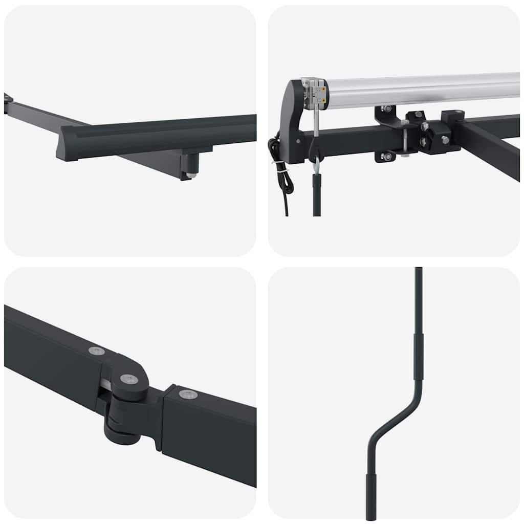 Zijde Frame Antraciet 3,5 x 2 m Metaal is nu te koop bij PeponiXL, paradijselijk wonen!