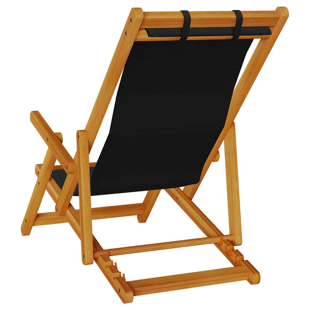 Strandstoel met kussen 2 pcs Bruin Massief Acaciahout is nu te koop bij PeponiXL, paradijselijk wonen!