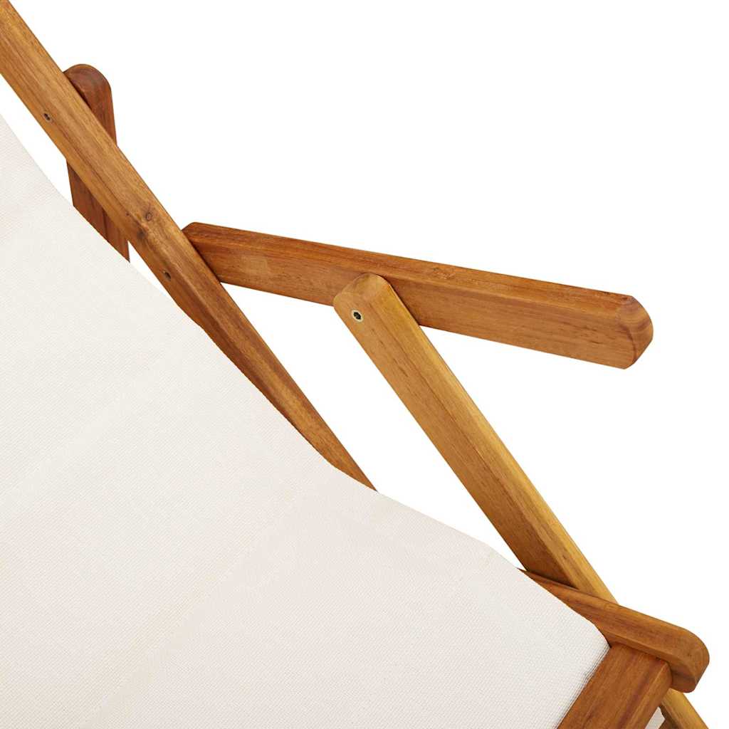 Strandstoel met kussen 2 pcs Bruin Massief Acaciahout is nu te koop bij PeponiXL, paradijselijk wonen!