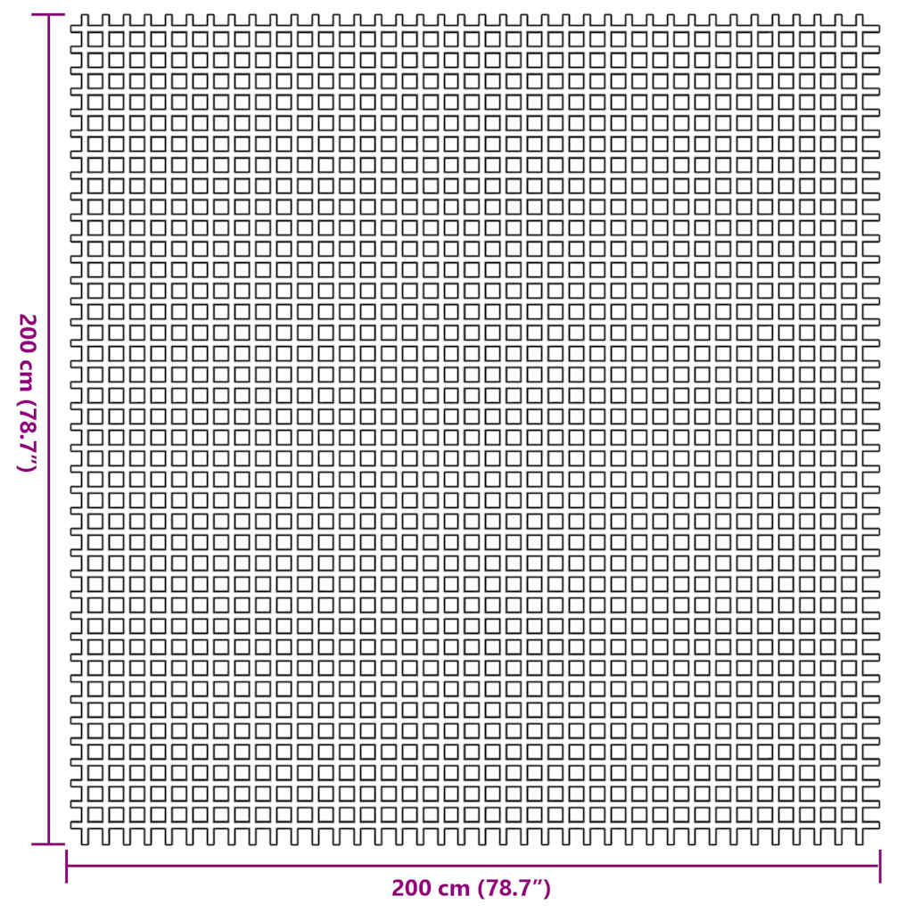 Tenttapijt Antraciet 200 x 200 cm Polyester is nu te koop bij PeponiXL, paradijselijk wonen!