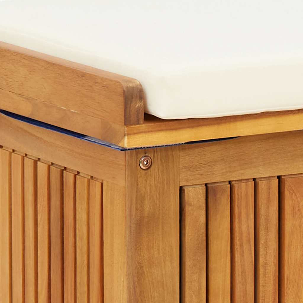 Kussenbox voor buiten 60x50x61 cm massief acaciahout is nu te koop bij PeponiXL, paradijselijk wonen!