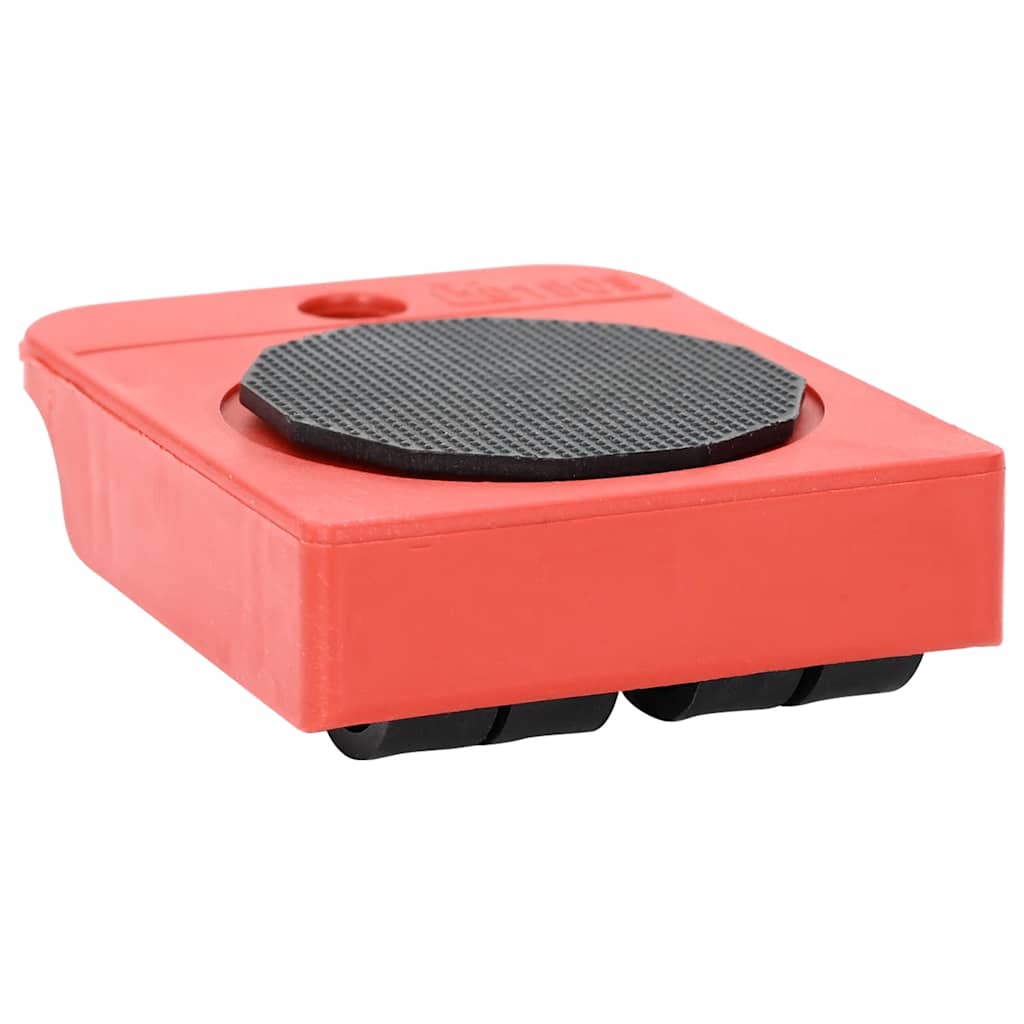 Meubelrollers 8 stuks met lifters 9,8x7,5x3 cm 150 kg rood is nu te koop bij PeponiXL, paradijselijk wonen!