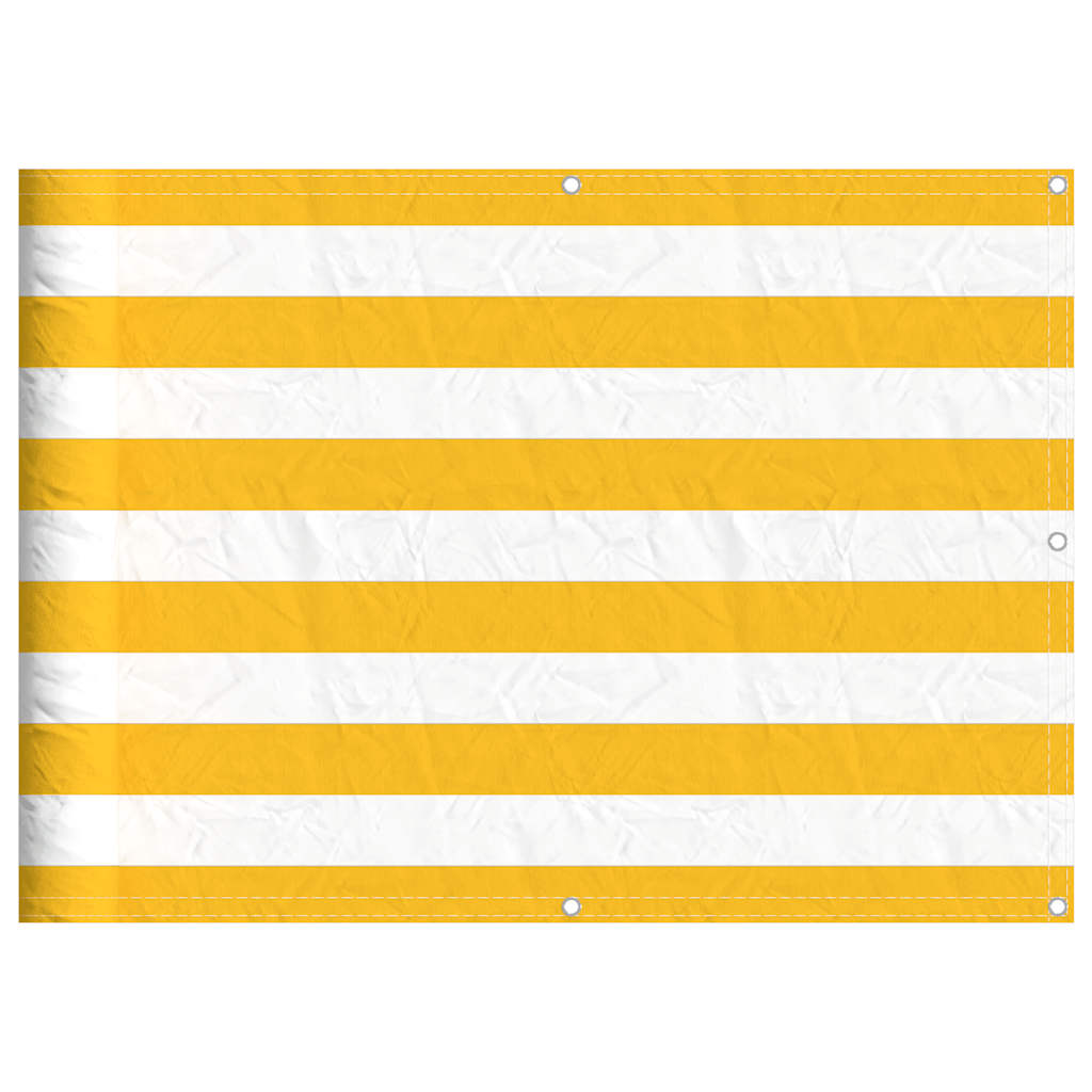 Balkonscherm Geel en Wit Gestreept 75x1000 cm is nu te koop bij PeponiXL, paradijselijk wonen!