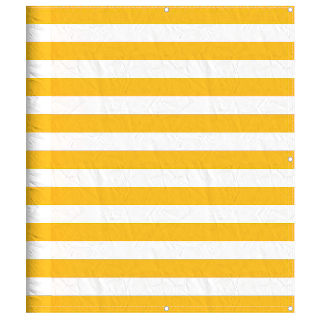 Balkonscherm Geel en Wit Gestreept 120x700 cm is nu te koop bij PeponiXL, paradijselijk wonen!