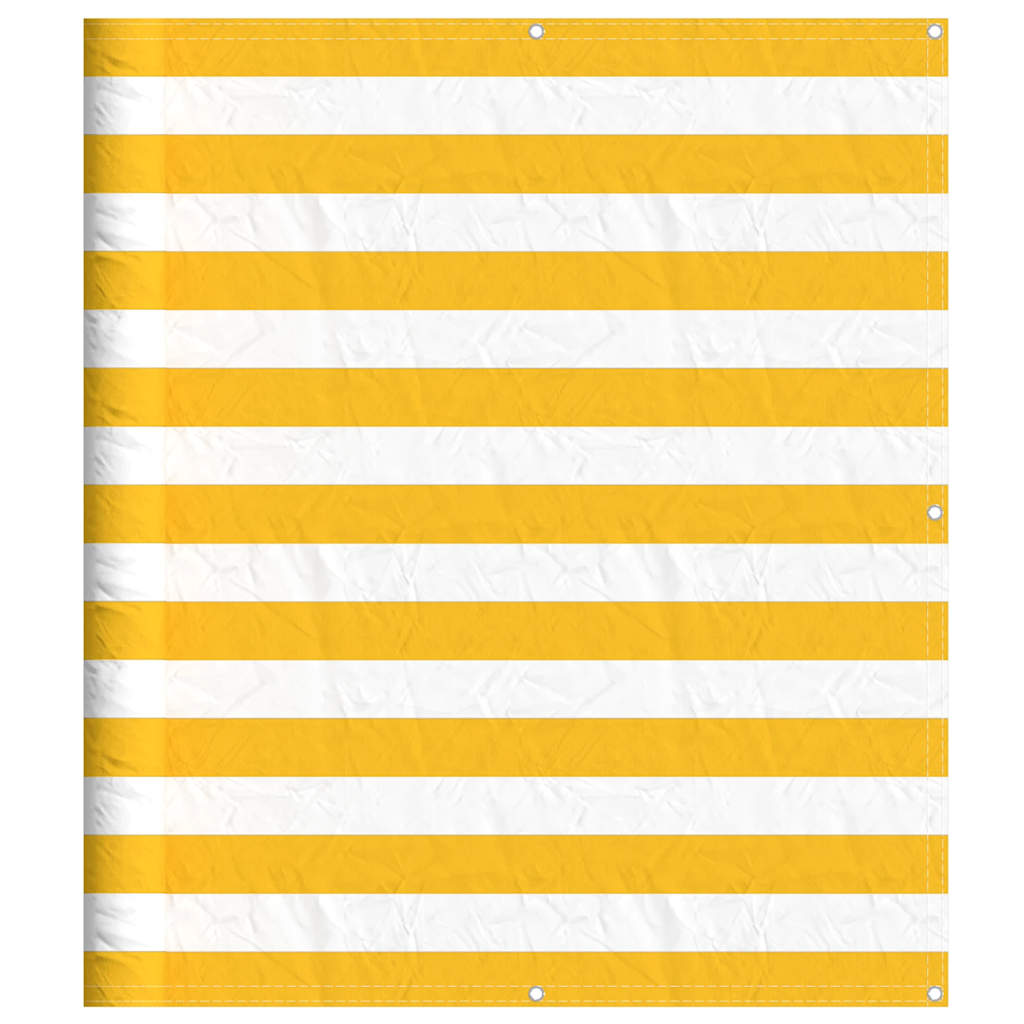 Balkonscherm Geel en Wit Gestreept 120x800 cm is nu te koop bij PeponiXL, paradijselijk wonen!