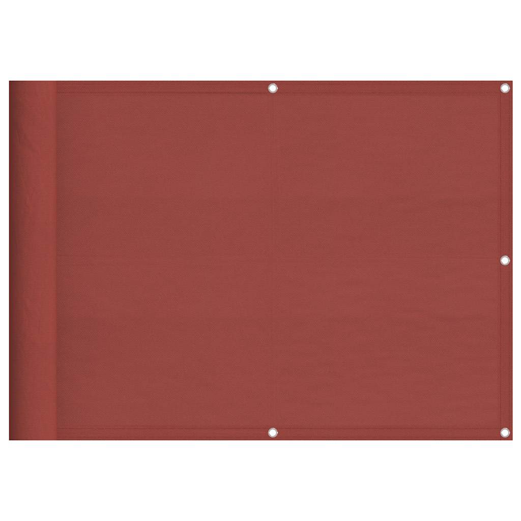 Balkonscherm Terracotta 75x1000 cm 100% Polyester Oxford is nu te koop bij PeponiXL, paradijselijk wonen!