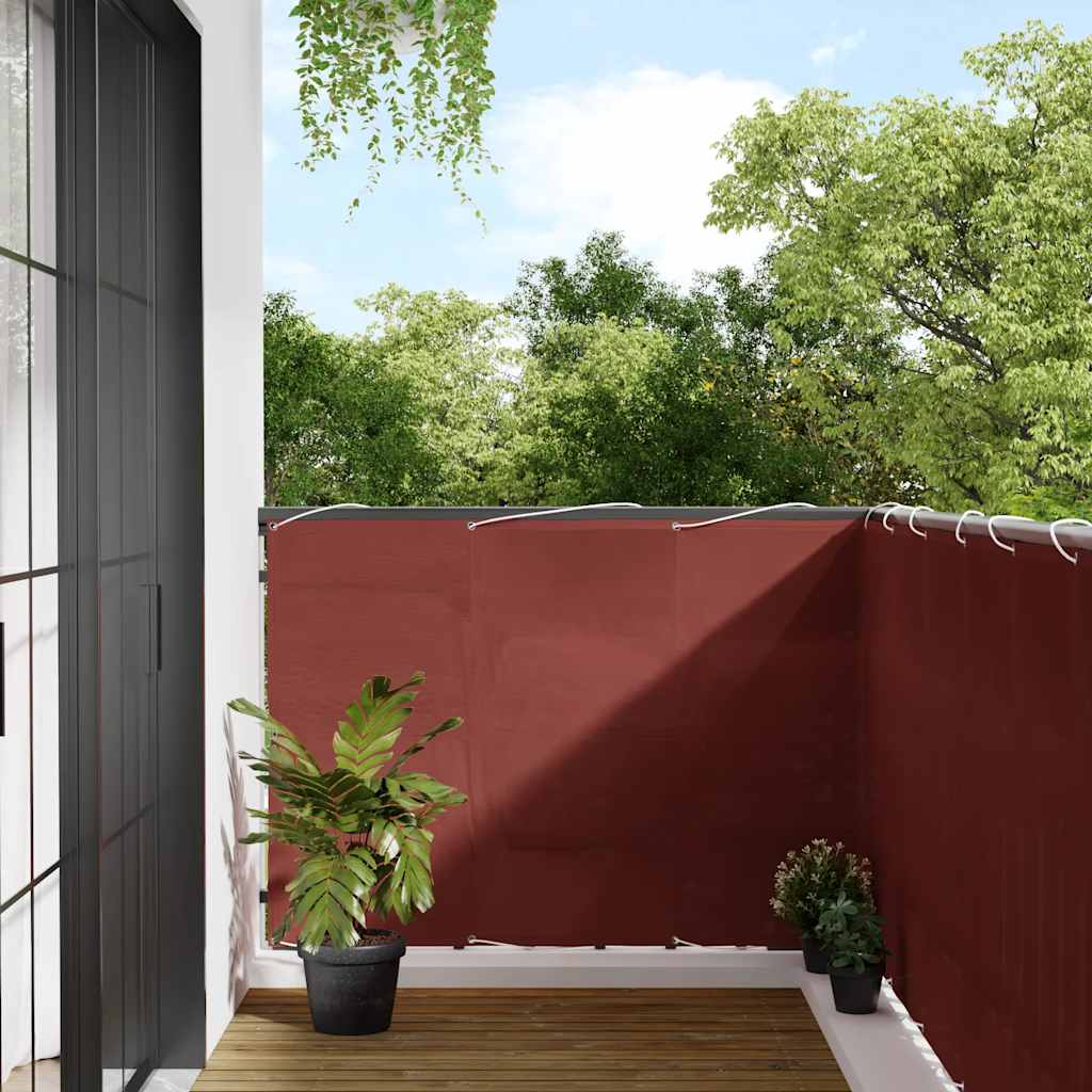 Balkonscherm Terracotta 120x700 cm 100% Polyester Oxford is nu te koop bij PeponiXL, paradijselijk wonen!