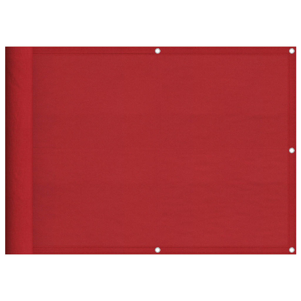 Balkonscherm Rood 75x700 cm 100% Polyester Oxford is nu te koop bij PeponiXL, paradijselijk wonen!