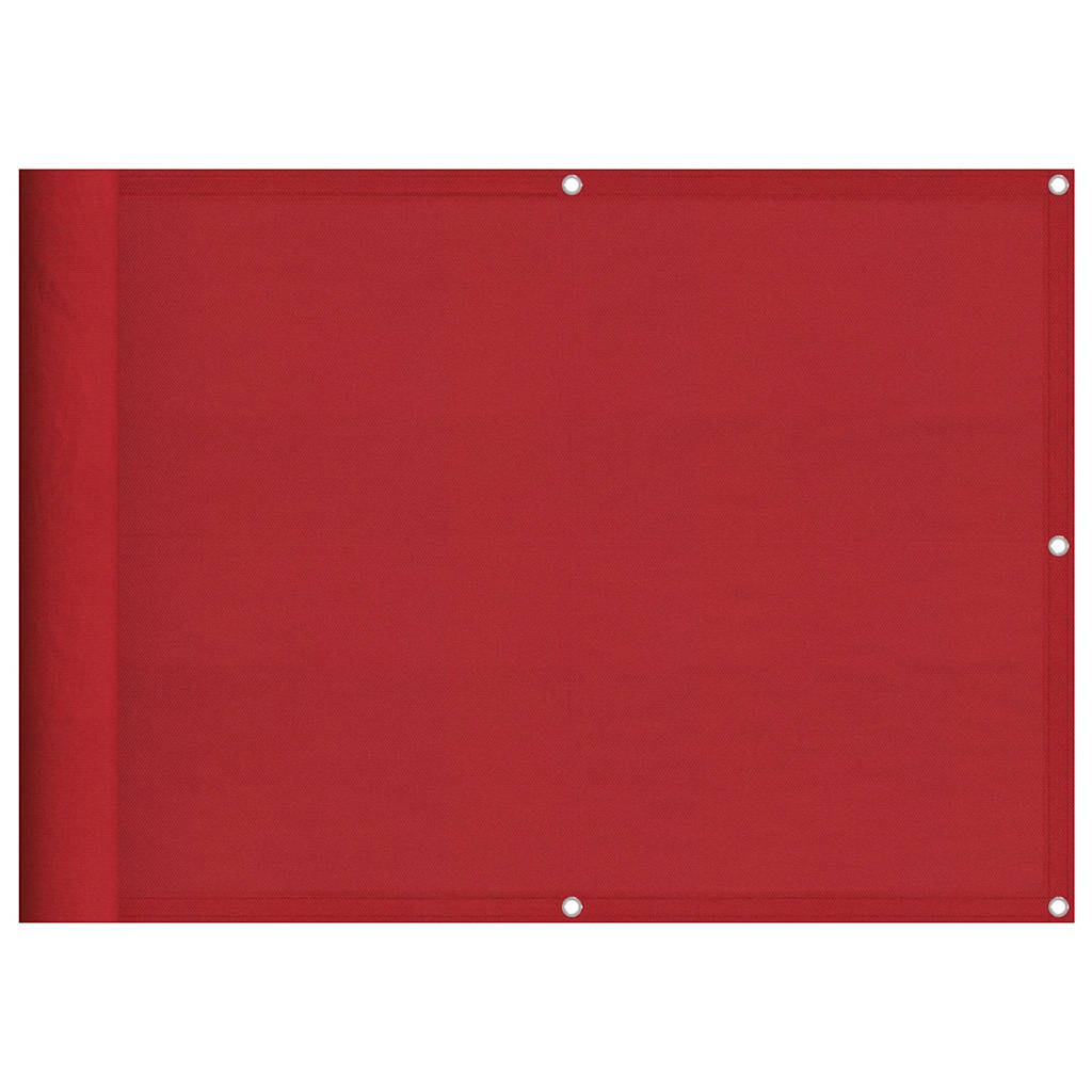 Balkonscherm Rood 75x800 cm 100% Polyester Oxford is nu te koop bij PeponiXL, paradijselijk wonen!