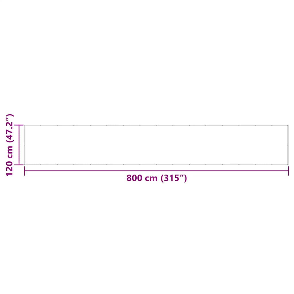 Balkonscherm Rood 120x800 cm 100% Polyester Oxford is nu te koop bij PeponiXL, paradijselijk wonen!