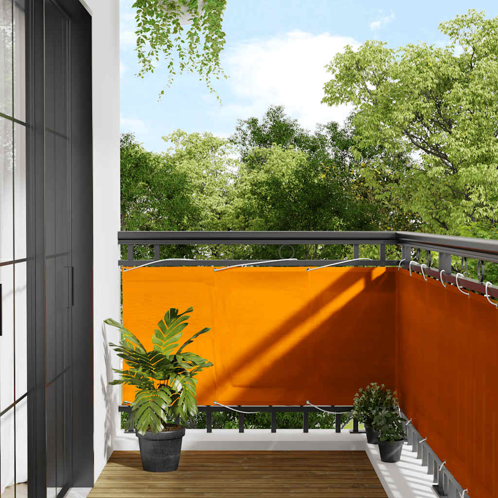 Balkonscherm Oranje 75x1000 cm 100% Polyester Oxford is nu te koop bij PeponiXL, paradijselijk wonen!