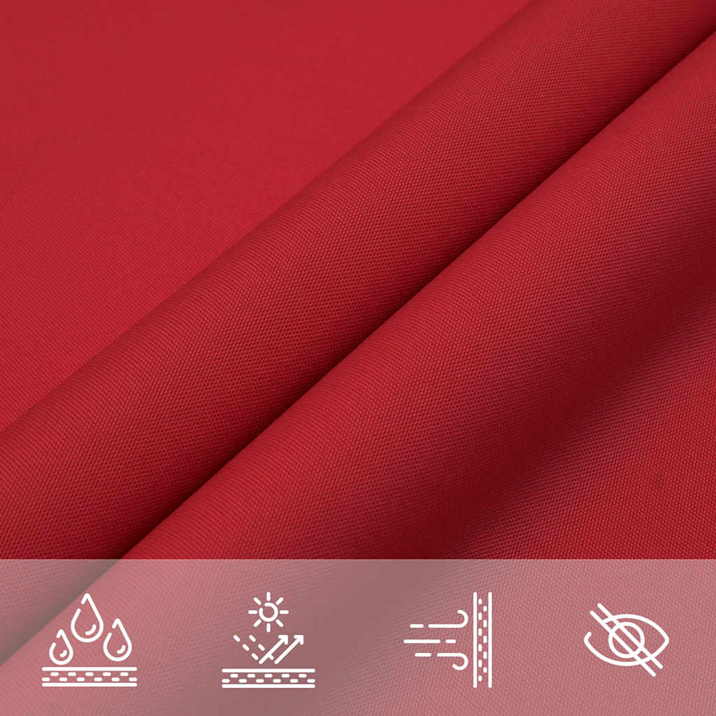 Zonnezeil Rood 2x2x2 m 100% Polyester Oxford is nu te koop bij PeponiXL, paradijselijk wonen!