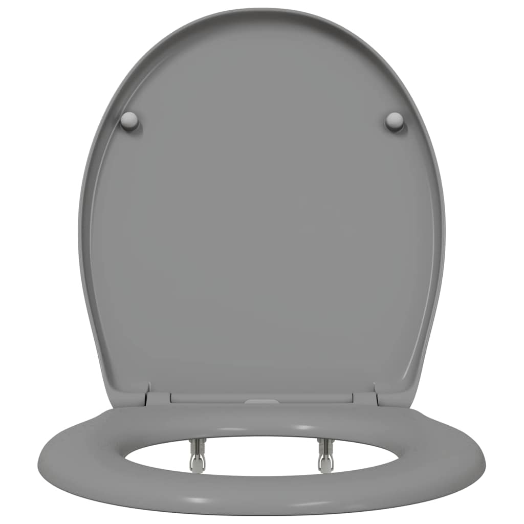 Toiletzitting Grijs 47 x 37 x 4 cm Duroplast is nu te koop bij PeponiXL, paradijselijk wonen!