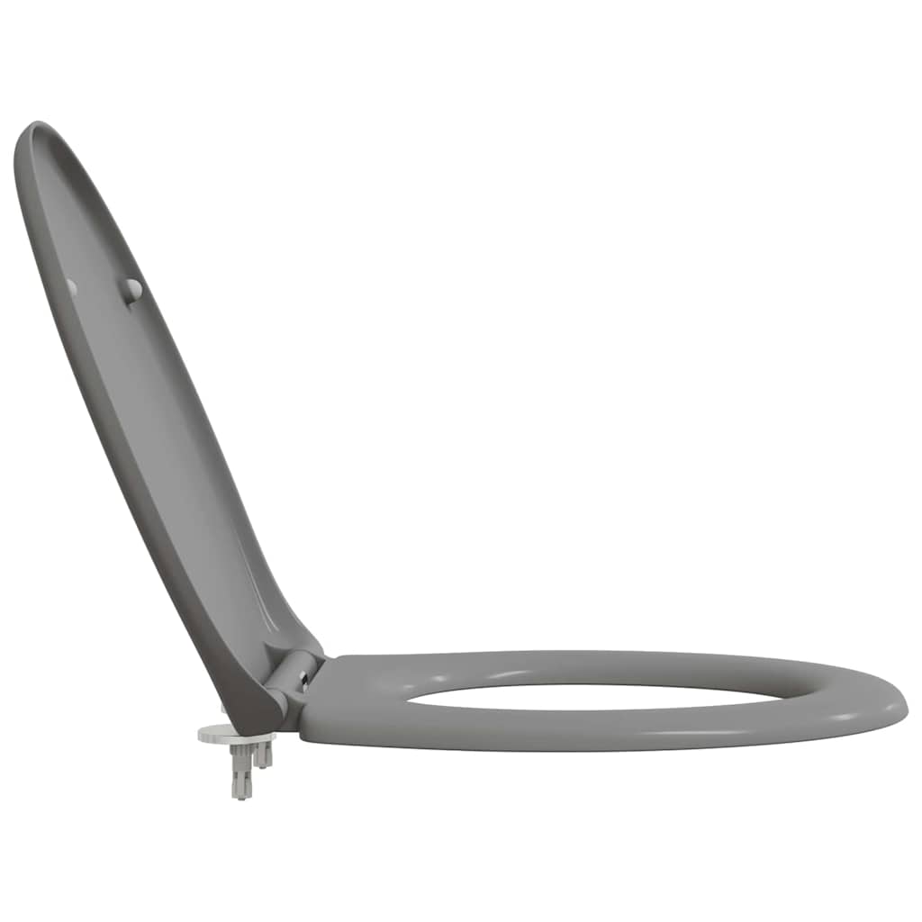Toiletzitting Grijs 47 x 37 x 4 cm Duroplast is nu te koop bij PeponiXL, paradijselijk wonen!