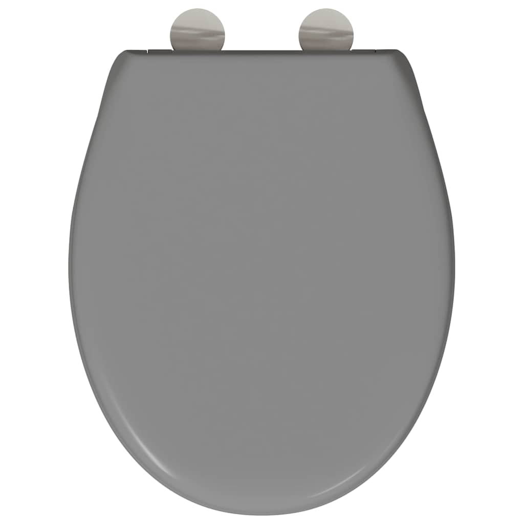 Toiletzitting Grijs 47 x 37 x 4 cm Duroplast is nu te koop bij PeponiXL, paradijselijk wonen!