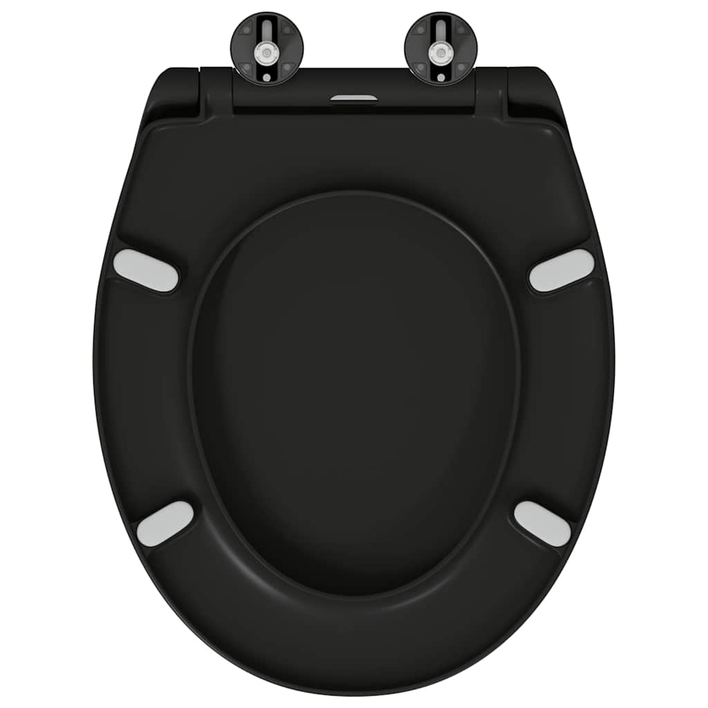 Toiletzitting Zwart 47 x 37 x 4 cm Duroplast is nu te koop bij PeponiXL, paradijselijk wonen!