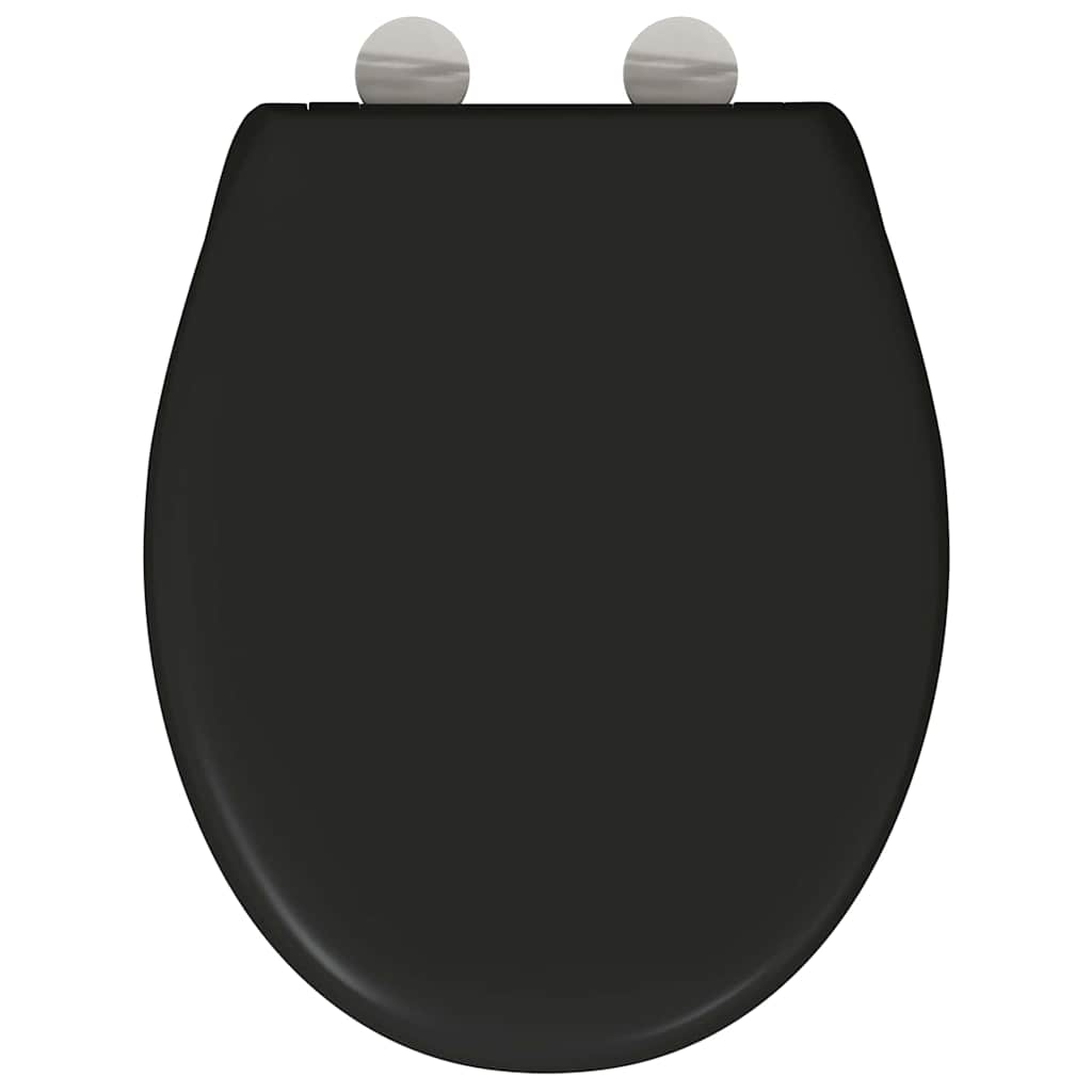 Toiletzitting Zwart 47 x 37 x 4 cm Duroplast is nu te koop bij PeponiXL, paradijselijk wonen!