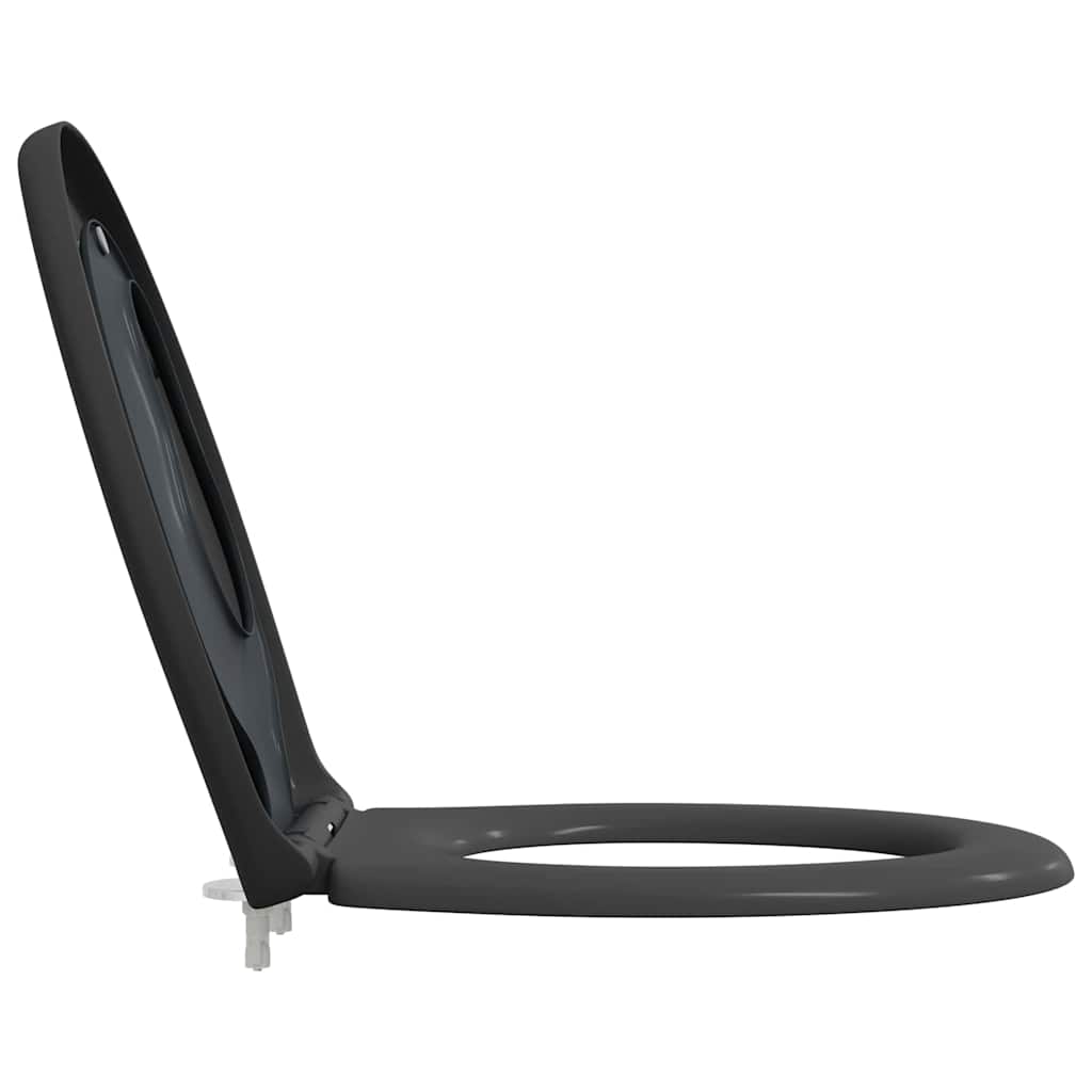 Snelle Ontgrendel Toiletzitting Antraciet 44.5 x 37.3 x 4.3 cm is nu te koop bij PeponiXL, paradijselijk wonen!
