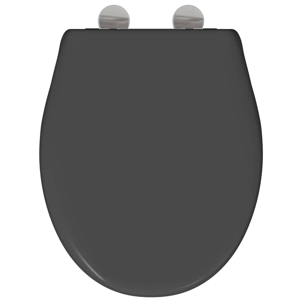 Snelle Ontgrendel Toiletzitting Antraciet 44.5 x 37.3 x 4.3 cm is nu te koop bij PeponiXL, paradijselijk wonen!