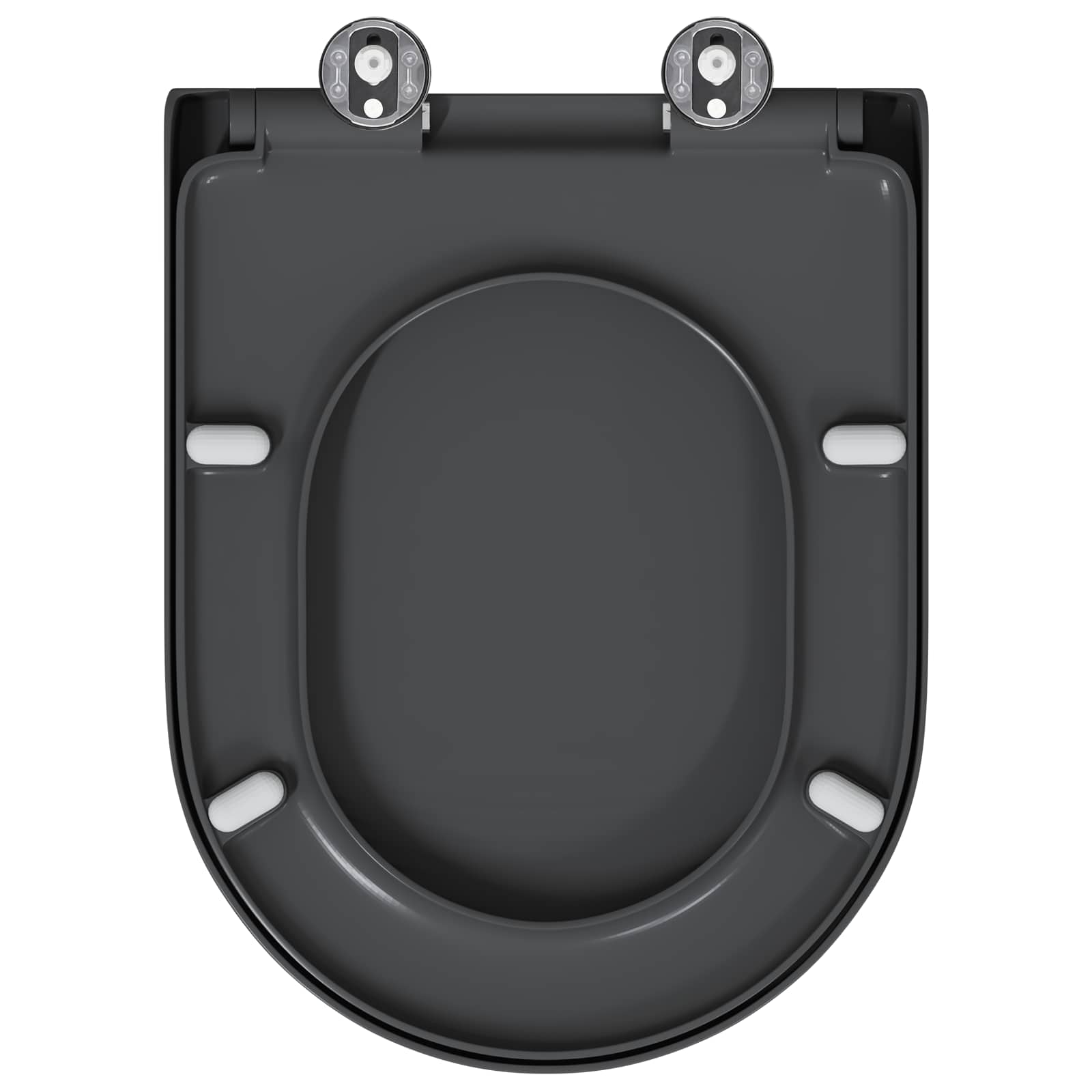 Toiletzitting Antraciet 49 x 36 x 4 cm Duroplast is nu te koop bij PeponiXL, paradijselijk wonen!