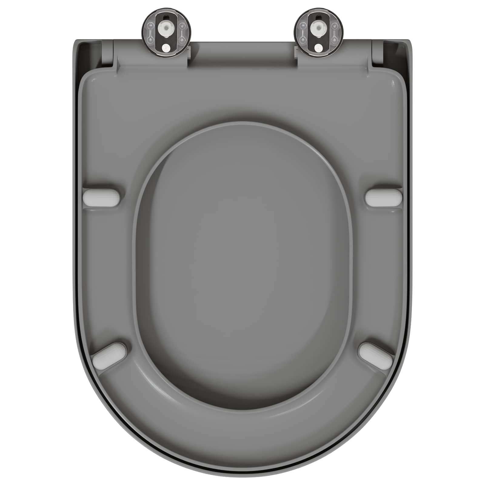 Toiletzitting Grijs 49 x 36 x 4 cm Duroplast is nu te koop bij PeponiXL, paradijselijk wonen!