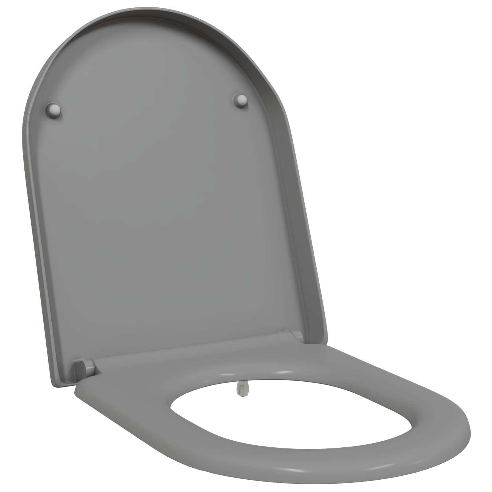 Toiletzitting Grijs 49 x 36 x 4 cm Duroplast is nu te koop bij PeponiXL, paradijselijk wonen!