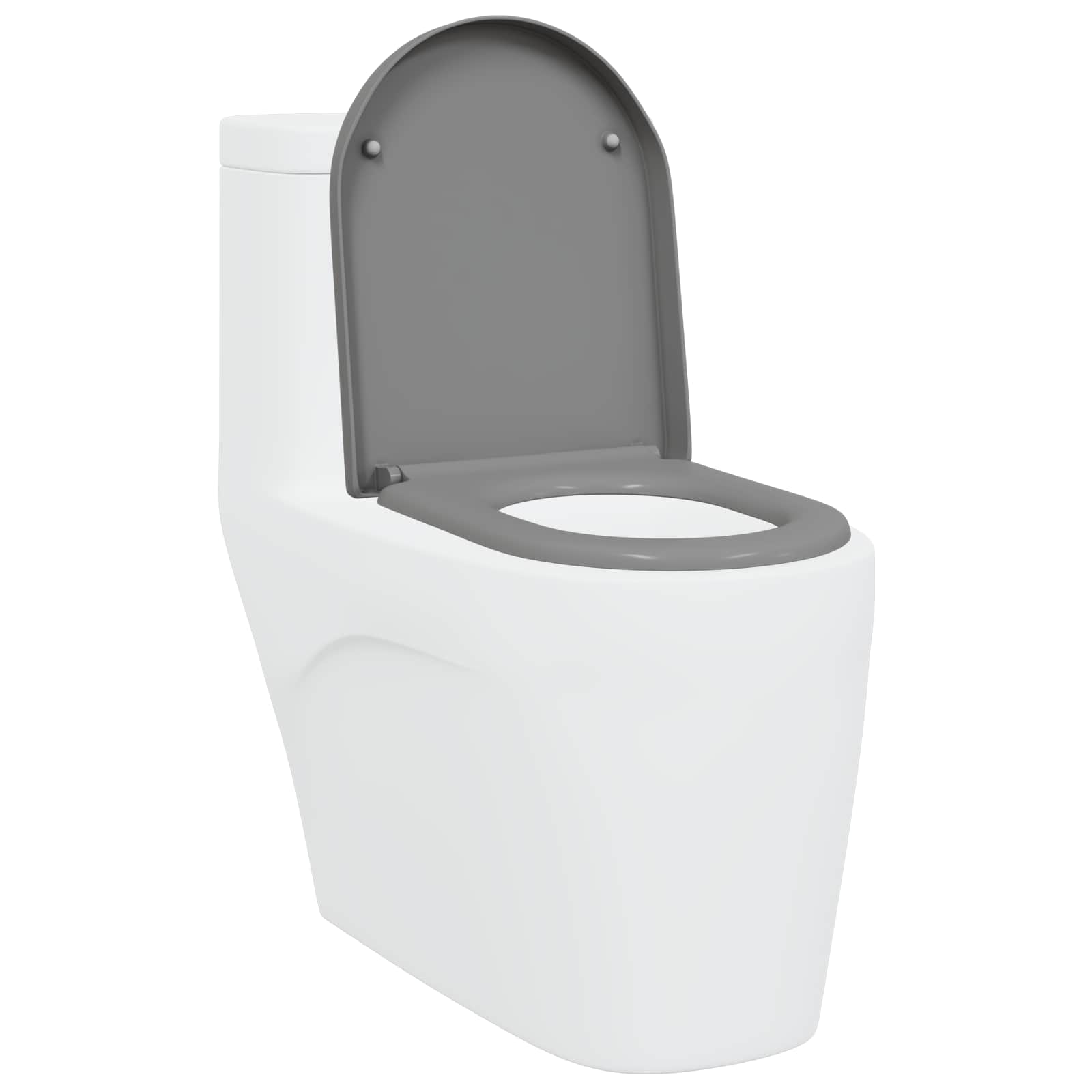 Toiletzitting Grijs 49 x 36 x 4 cm Duroplast is nu te koop bij PeponiXL, paradijselijk wonen!