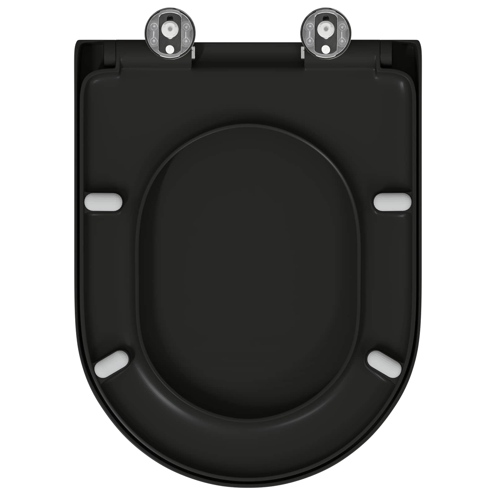 Toiletzitting Zwart 49 x 36 x 4 cm Duroplast is nu te koop bij PeponiXL, paradijselijk wonen!