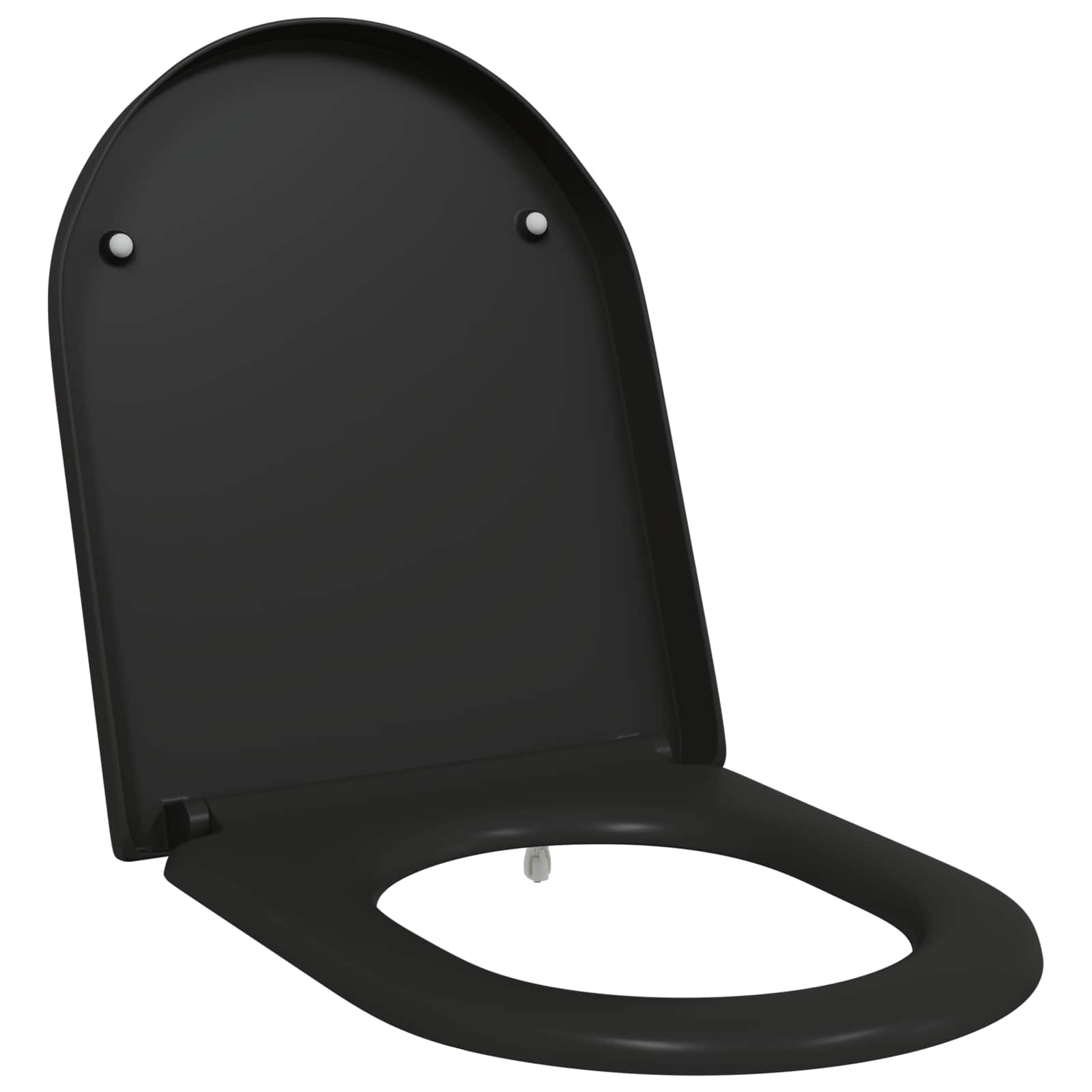 Toiletzitting Zwart 49 x 36 x 4 cm Duroplast is nu te koop bij PeponiXL, paradijselijk wonen!