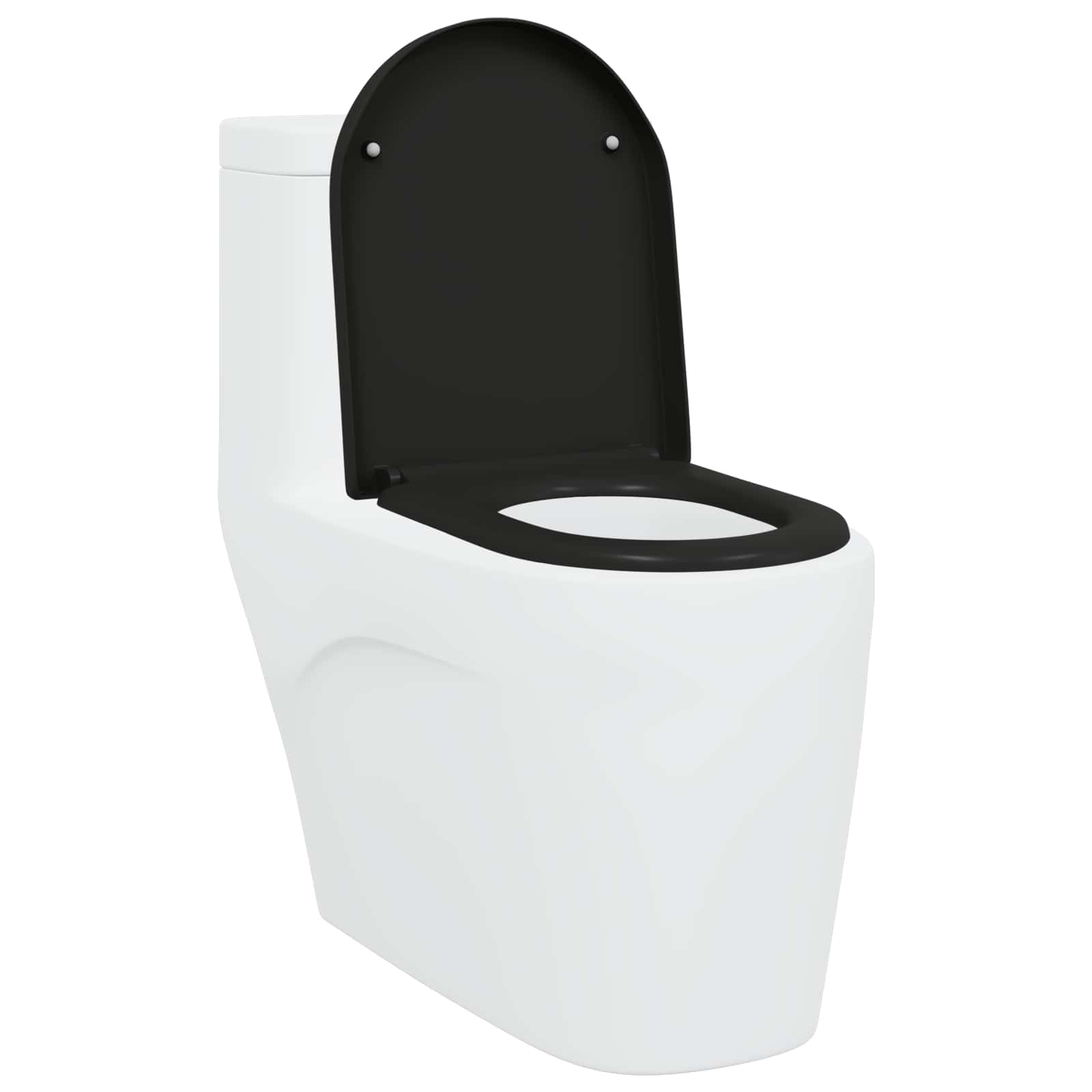 Toiletzitting Zwart 49 x 36 x 4 cm Duroplast is nu te koop bij PeponiXL, paradijselijk wonen!