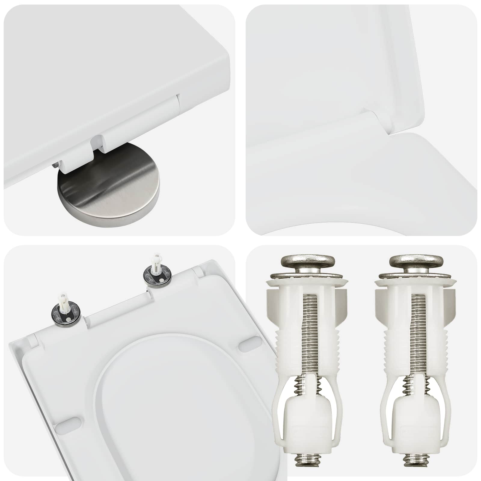Toiletzitting Wit 49 x 36 x 4 cm Duroplast is nu te koop bij PeponiXL, paradijselijk wonen!