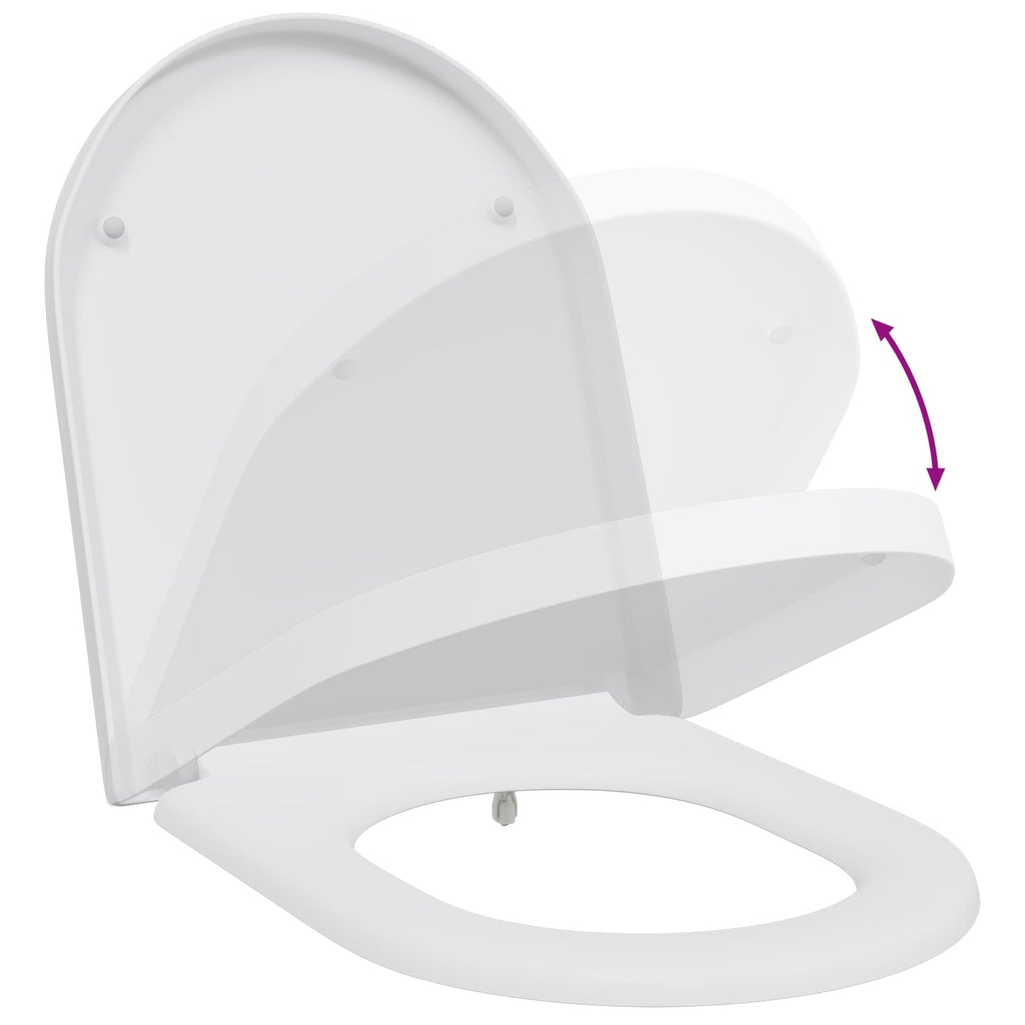 Toiletzitting Wit 49 x 36 x 4 cm Duroplast is nu te koop bij PeponiXL, paradijselijk wonen!