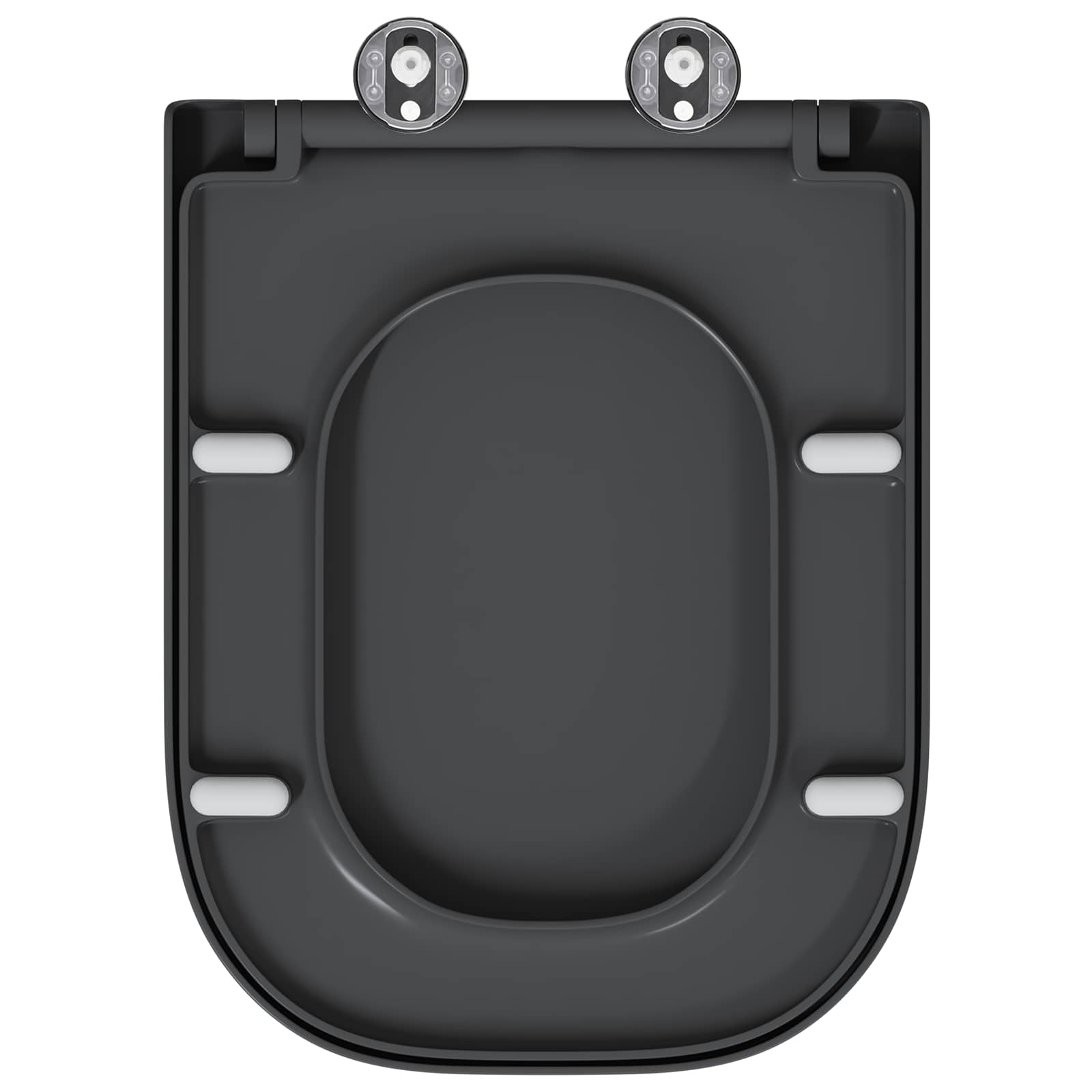 Toiletzitting Antraciet 47,5 x 35 x 3,6 cm Duroplast is nu te koop bij PeponiXL, paradijselijk wonen!