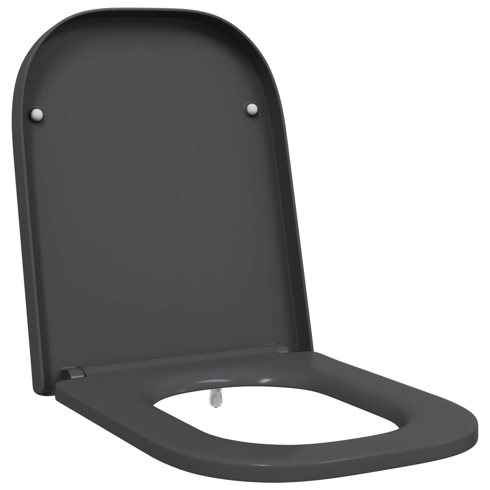 Toiletzitting Antraciet 47,5 x 35 x 3,6 cm Duroplast is nu te koop bij PeponiXL, paradijselijk wonen!