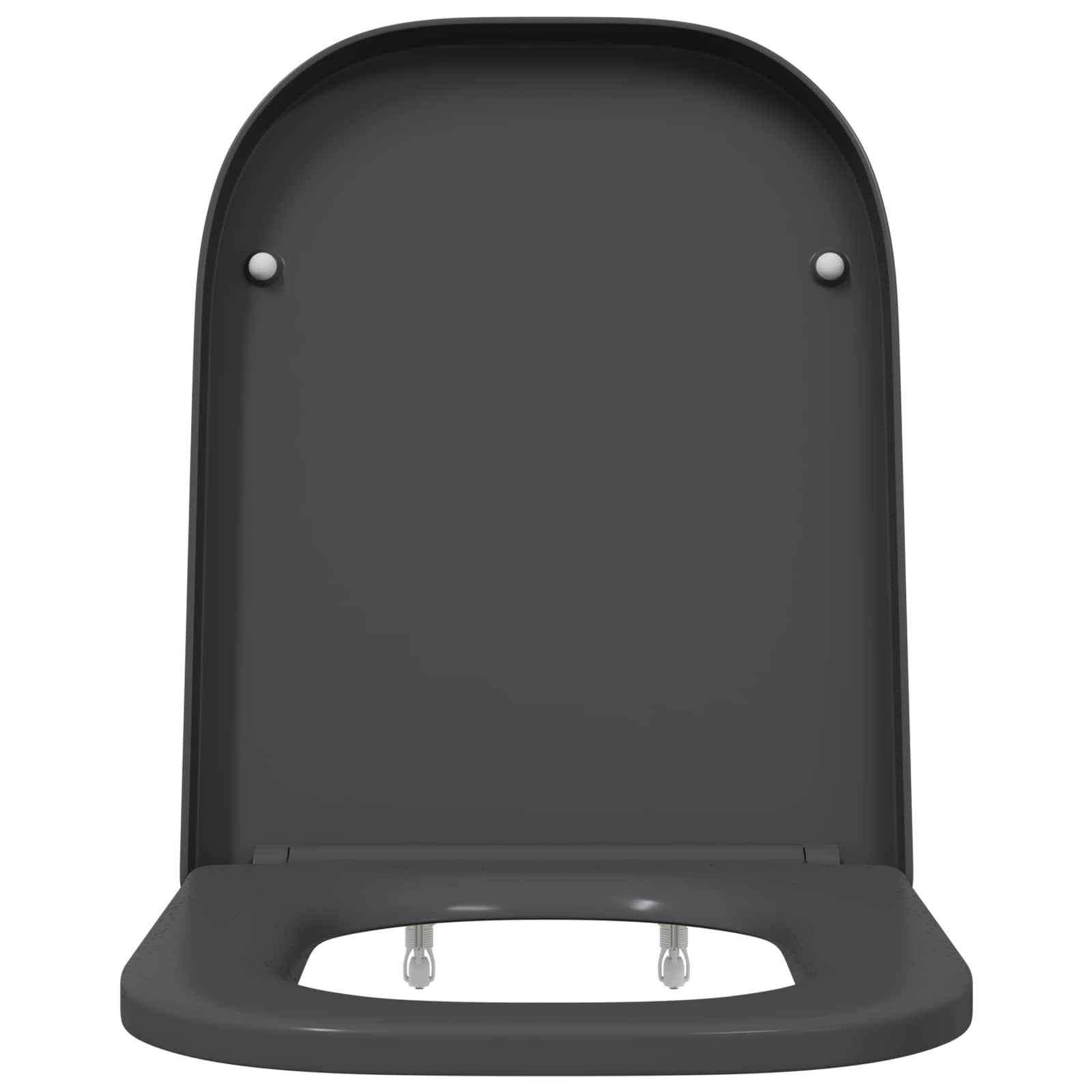 Toiletzitting Antraciet 47,5 x 35 x 3,6 cm Duroplast is nu te koop bij PeponiXL, paradijselijk wonen!