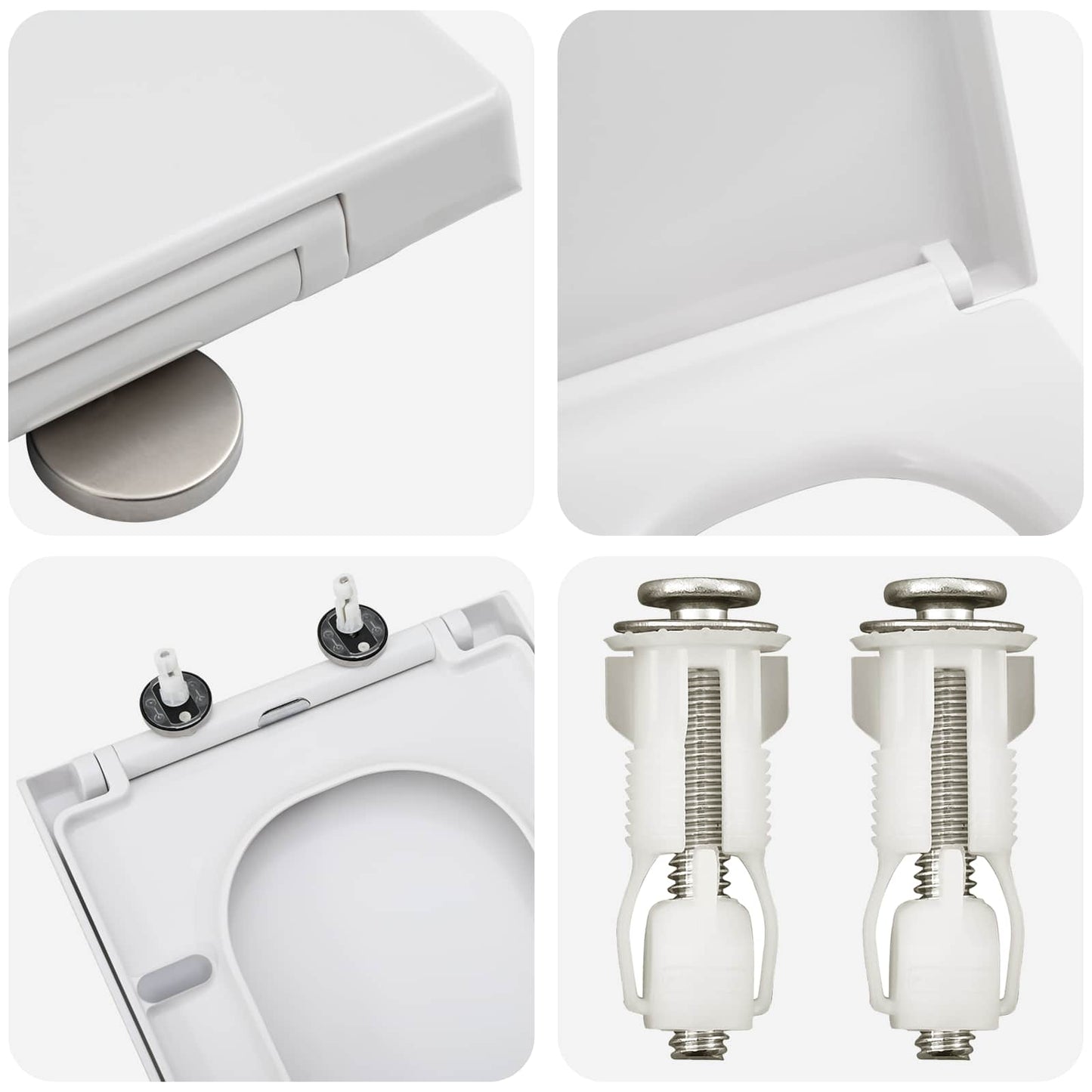 Toiletzitting Wit 47,5 x 35 x 3,6 cm Duroplast is nu te koop bij PeponiXL, paradijselijk wonen!