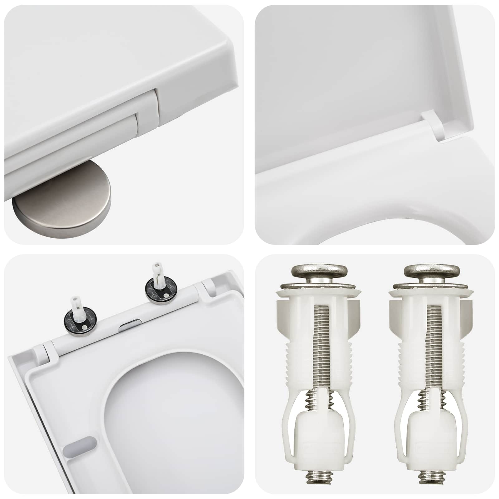 Toiletzitting Wit 47,5 x 35 x 3,6 cm Duroplast is nu te koop bij PeponiXL, paradijselijk wonen!