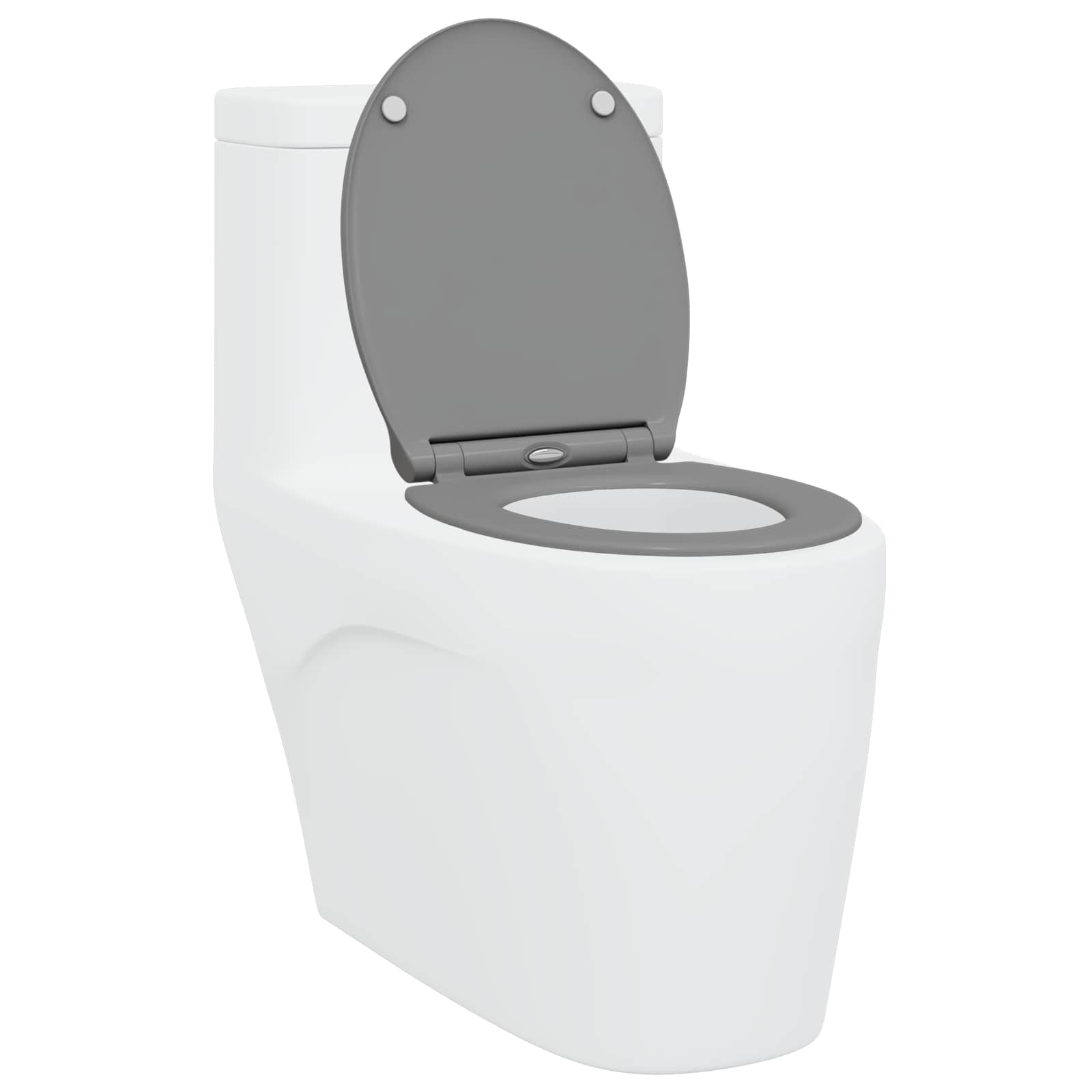 Toiletzitting Grijs 47 x 37,5 x 3,8 cm Duroplast is nu te koop bij PeponiXL, paradijselijk wonen!