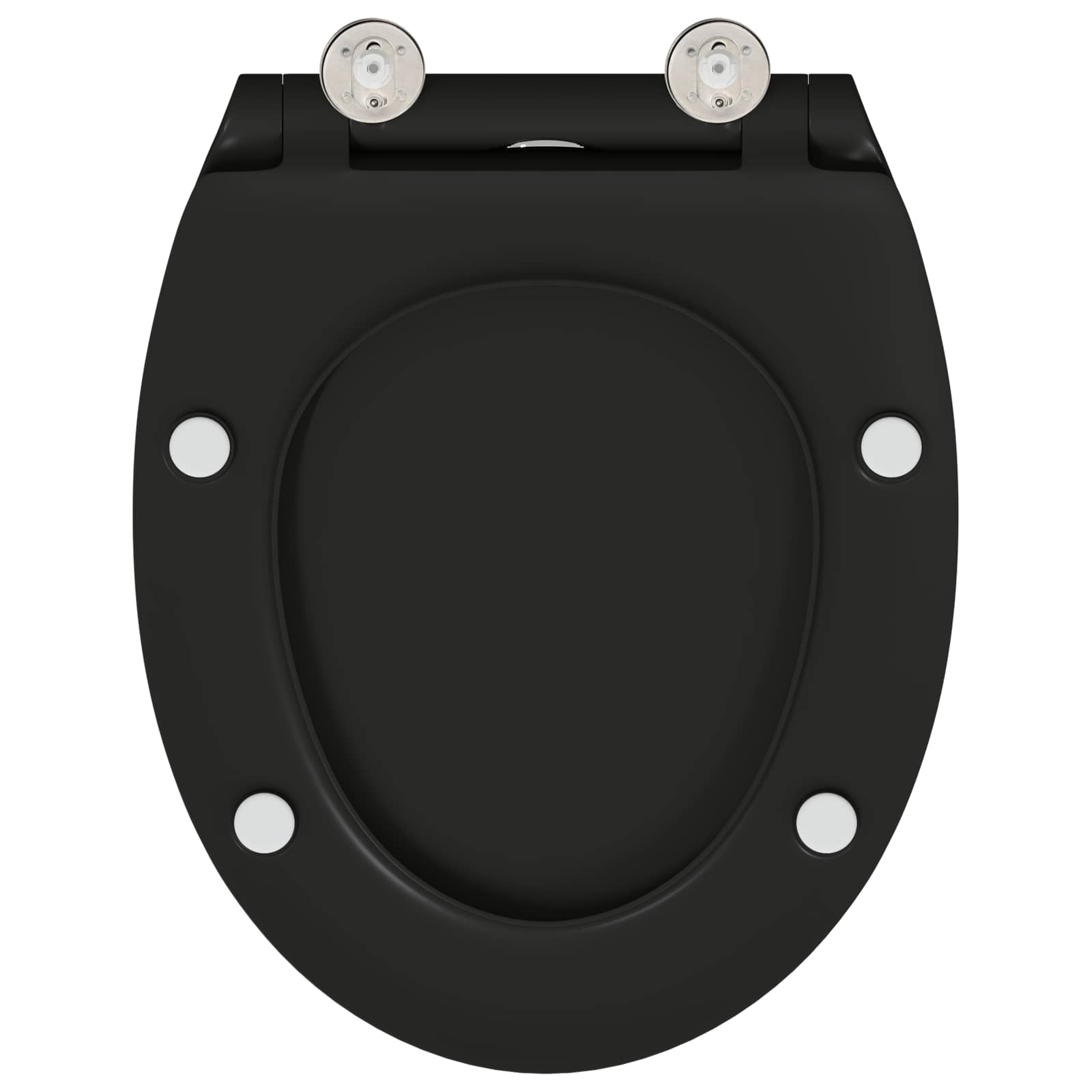 Toiletzitting Zwart 47 x 37,5 x 3,8 cm Duroplast is nu te koop bij PeponiXL, paradijselijk wonen!