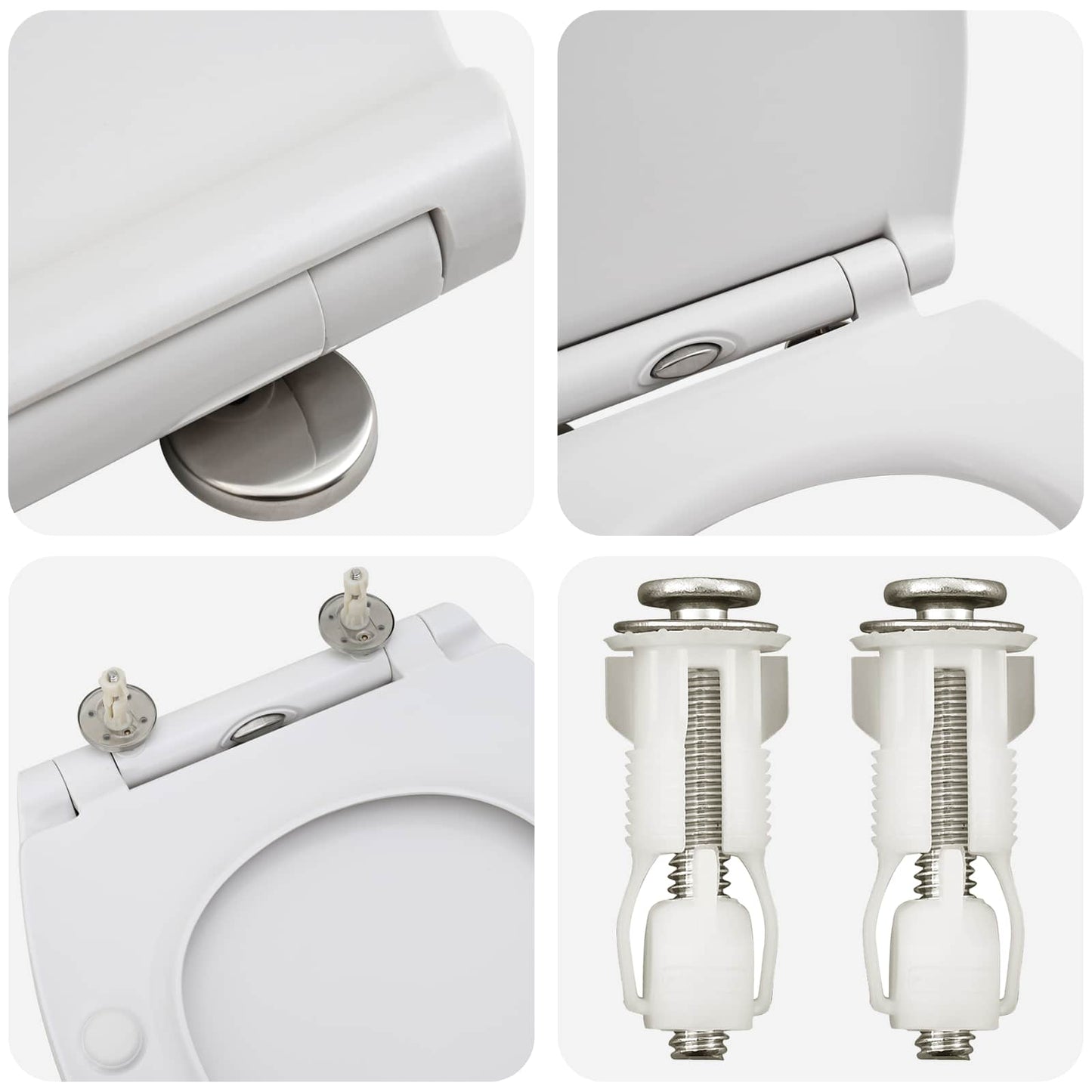 Toiletzitting Wit 47 x 37,5 x 3,8 cm Duroplast is nu te koop bij PeponiXL, paradijselijk wonen!