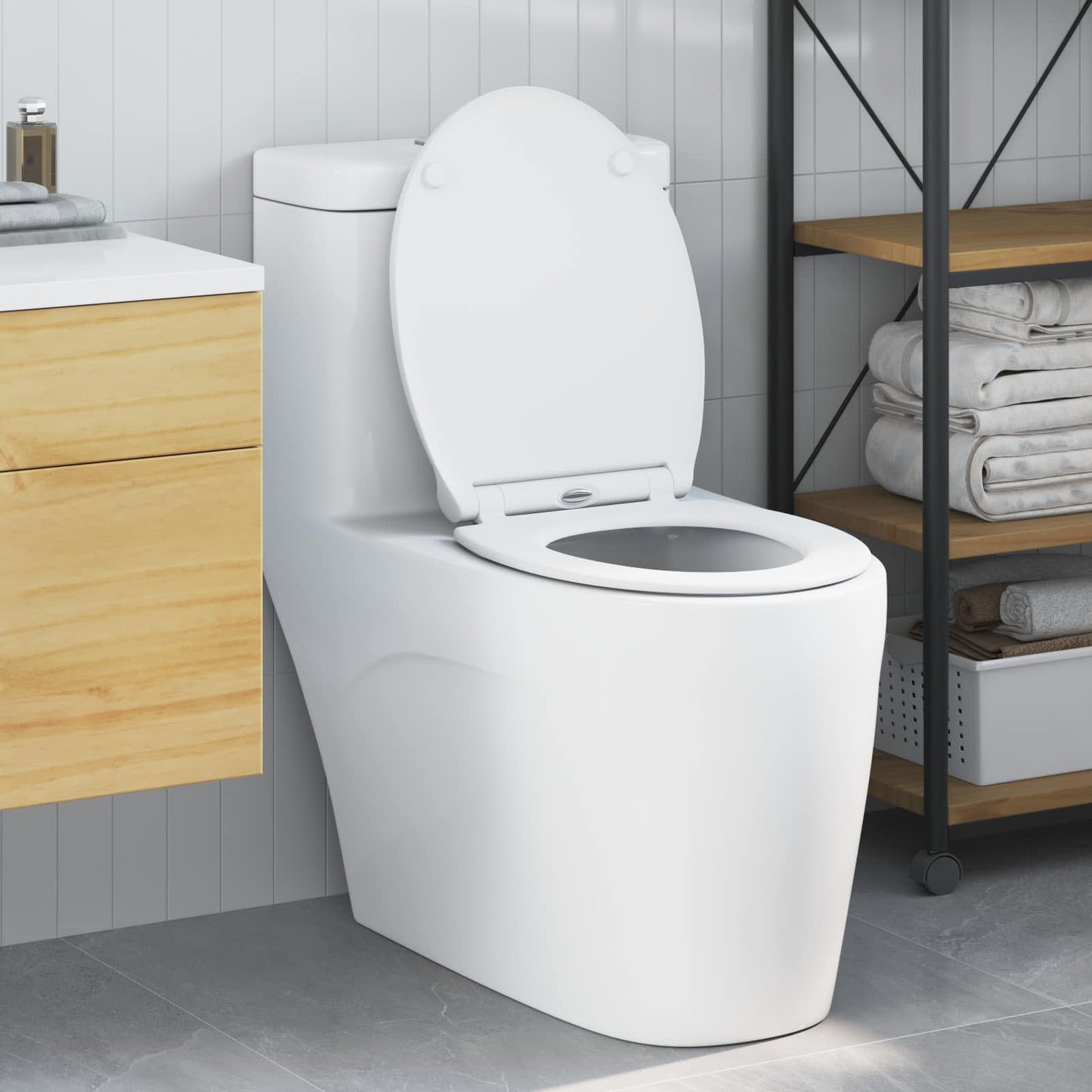 Toiletzitting Wit 47 x 37,5 x 3,8 cm Duroplast is nu te koop bij PeponiXL, paradijselijk wonen!