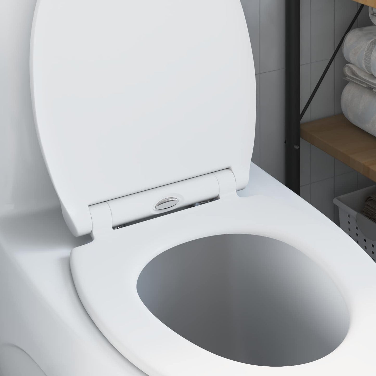 Toiletzitting Wit 47 x 37,5 x 3,8 cm Duroplast is nu te koop bij PeponiXL, paradijselijk wonen!