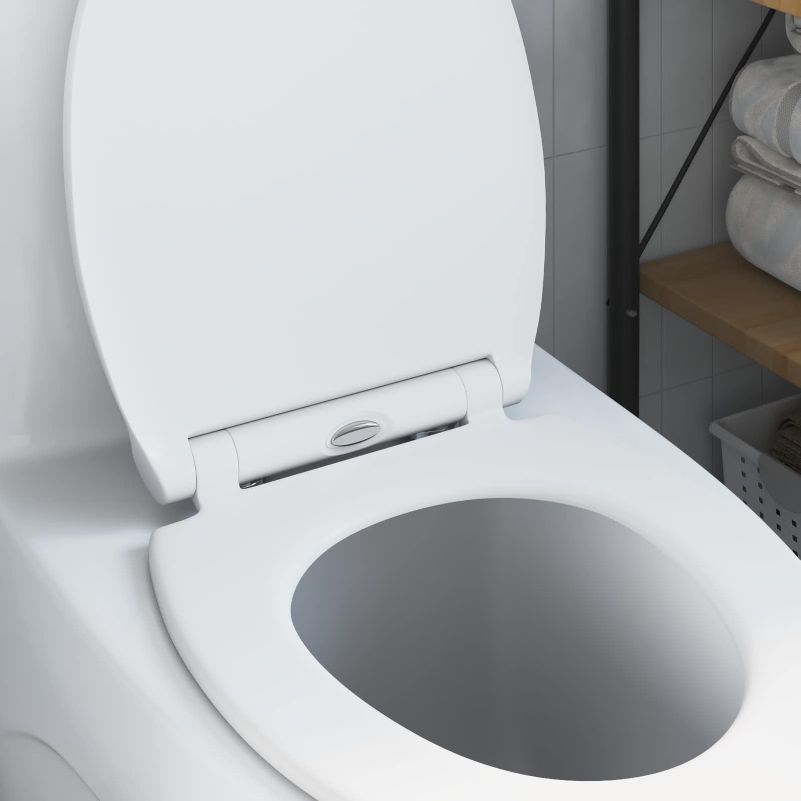 Toiletzitting Wit 47 x 37,5 x 3,8 cm Duroplast is nu te koop bij PeponiXL, paradijselijk wonen!