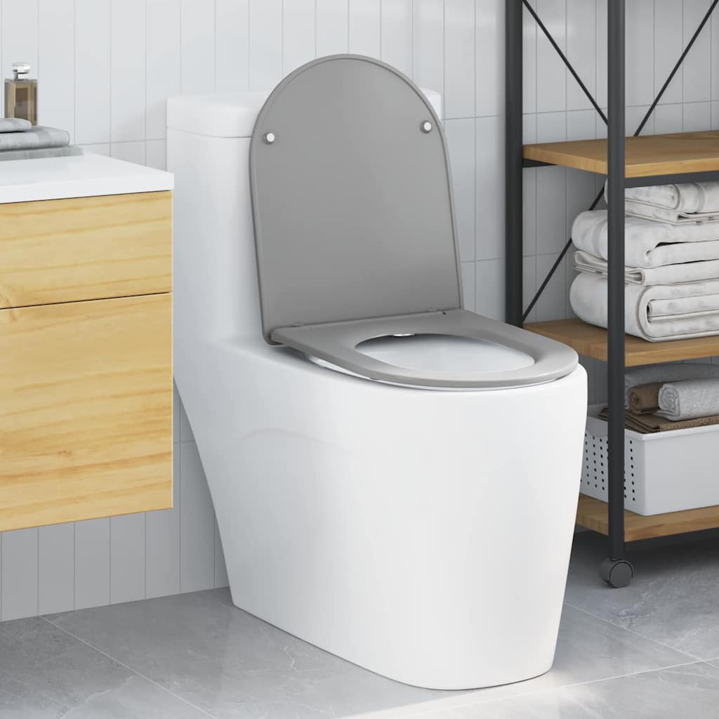 Toiletzitting Grijs 47 x 36 x 3,4 cm Duroplast is nu te koop bij PeponiXL, paradijselijk wonen!