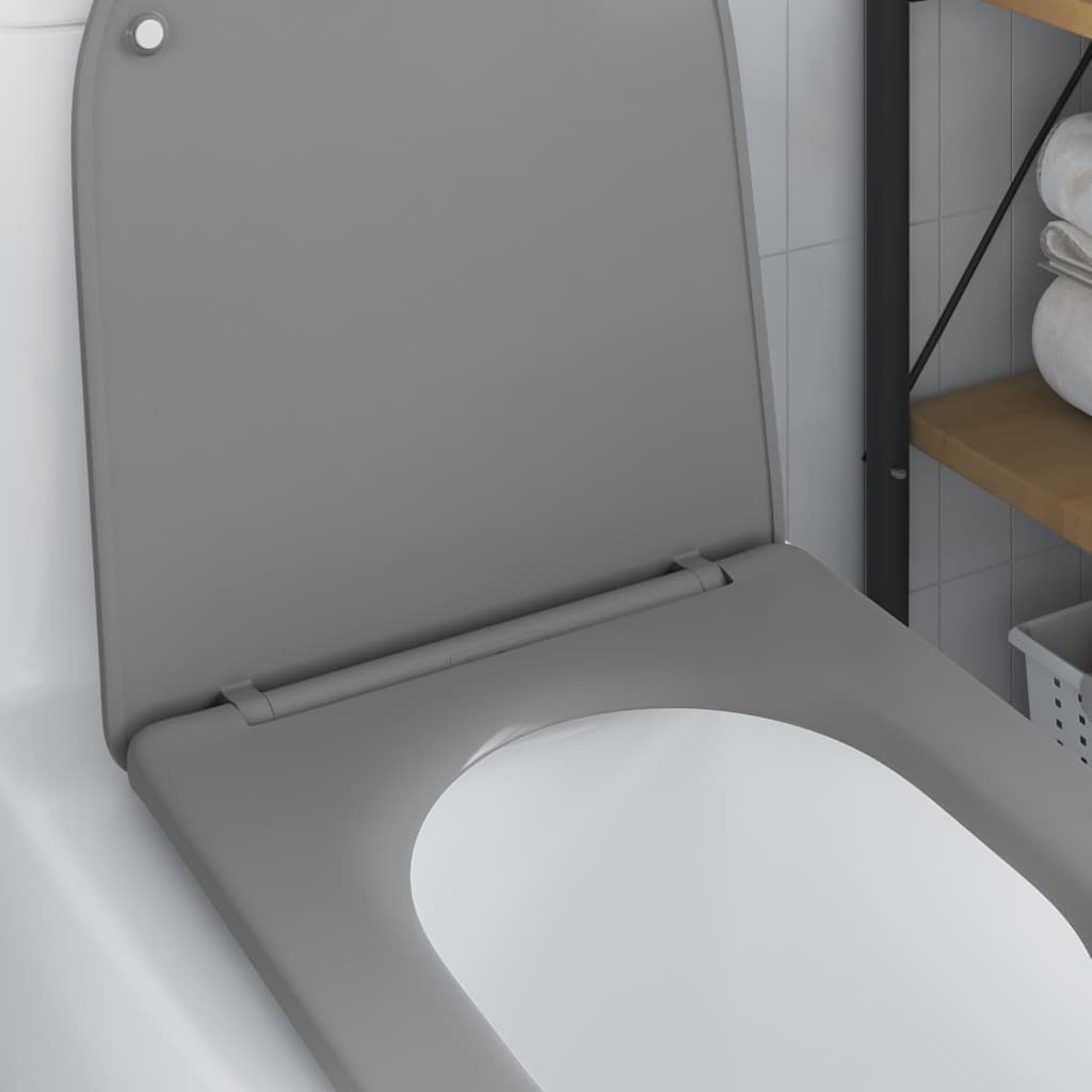 Toiletzitting Grijs 47 x 36 x 3,4 cm Duroplast is nu te koop bij PeponiXL, paradijselijk wonen!