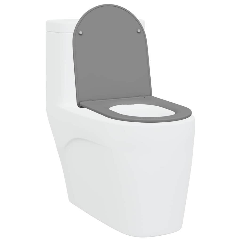 Toiletzitting Grijs 47 x 36 x 3,4 cm Duroplast is nu te koop bij PeponiXL, paradijselijk wonen!
